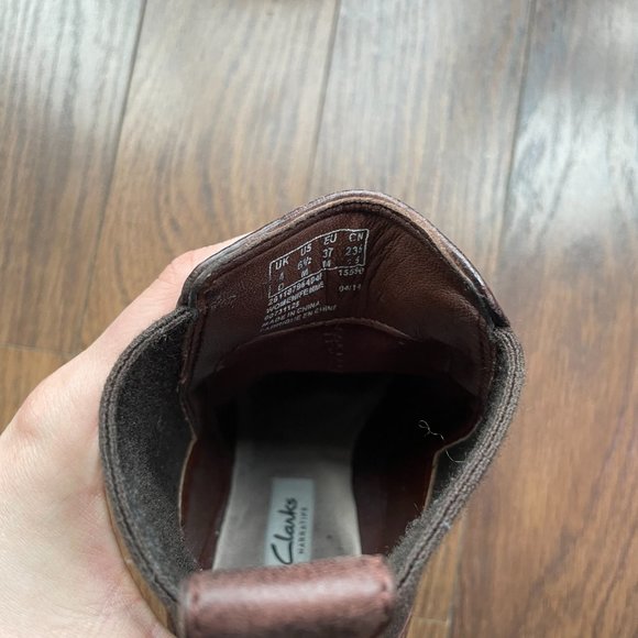 Clark's brown heeled boots - Picture 4 of 4